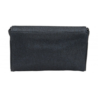  Navy Textile Denise Clutch Bag | Lotus