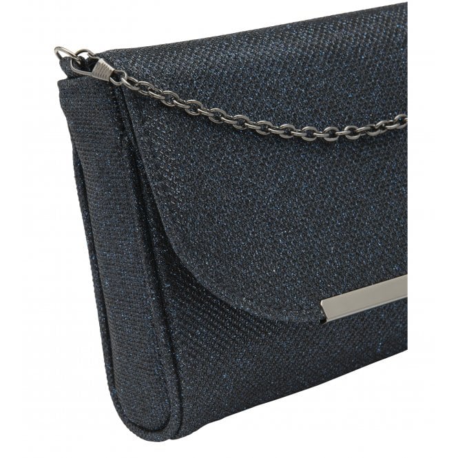  Navy Textile Denise Clutch Bag | Lotus