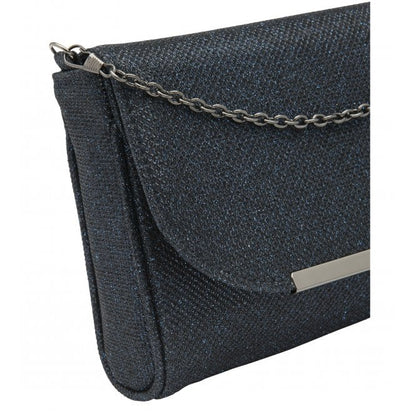 Navy Textile Denise Clutch Bag | Lotus