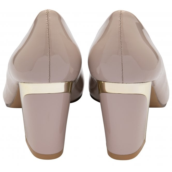  Nude Patent Eden Court Shoes | Lotus