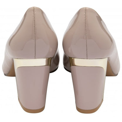  Nude Patent Eden Court Shoes | Lotus