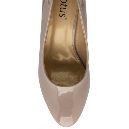  Nude Patent Eden Court Shoes | Lotus