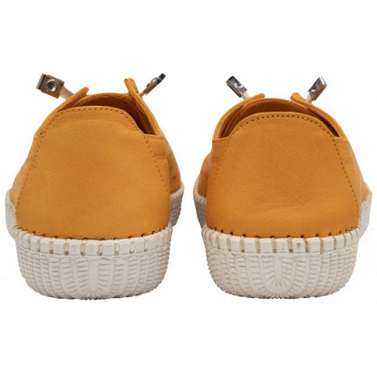  Orange Leather Kamari Casual Shoes | Lotus