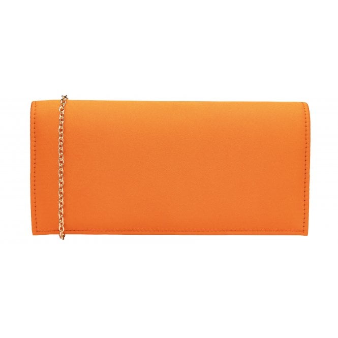  Orange Satin Trudy Clutch Bag | Lotus