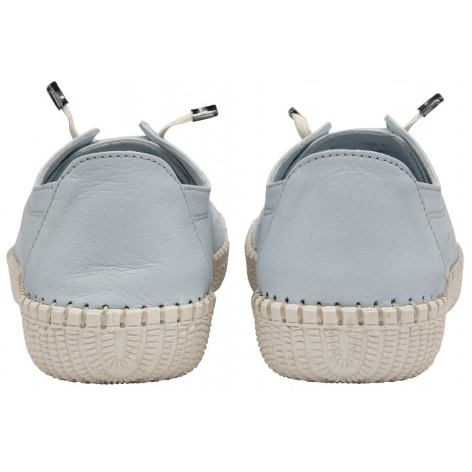  Pale Blue Leather Kamari Casual Shoes | Lotus
