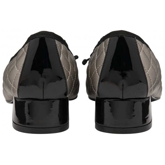  Pewter & Black Ivy Ballerina Shoes | Lotus