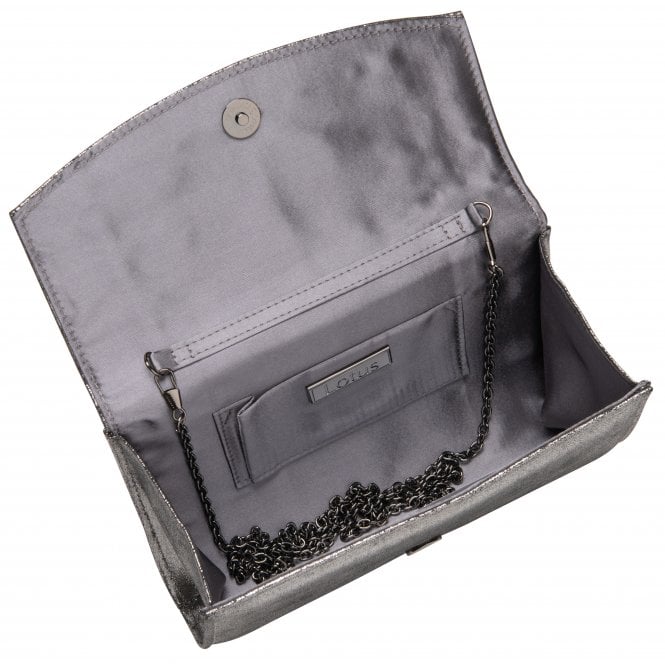  Pewter Raine Clutch Bag | Lotus