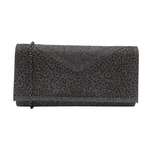  Pewter Textile Esmee Clutch Bag | Lotus