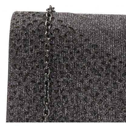 Pewter Textile Esmee Clutch Bag | Lotus