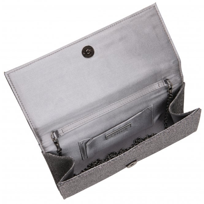  Pewter Textile Esmee Clutch Bag | Lotus