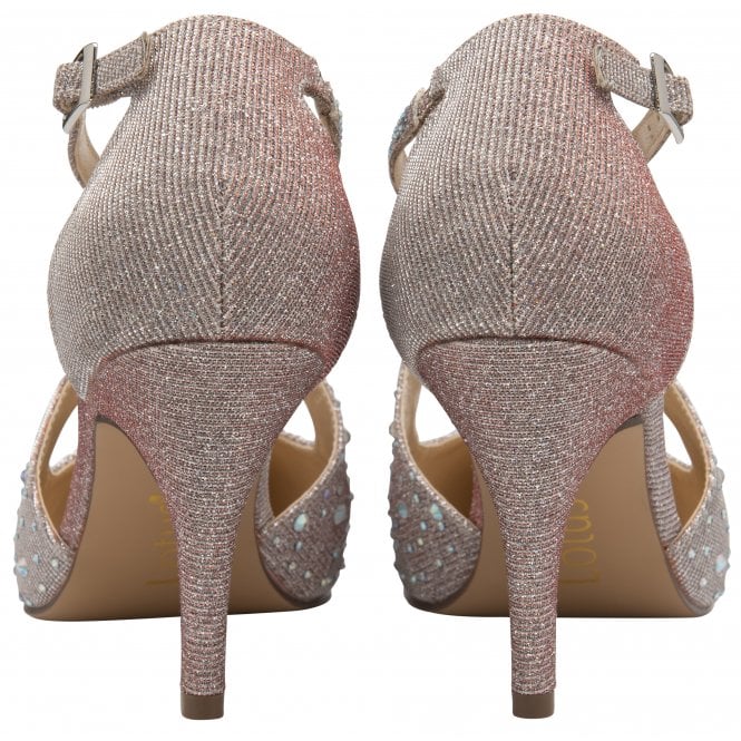  Pink & Diamante Panache Court Shoes | Lotus