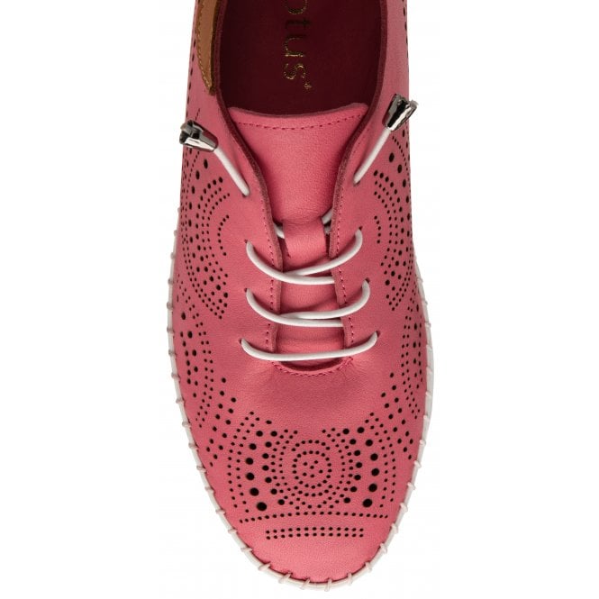  Pink Leather Katya Casual Shoes | Lotus