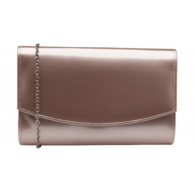  Pink Pearl Patent Raine Clutch Bag | Lotus