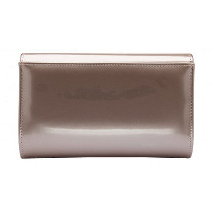  Pink Pearl Patent Raine Clutch Bag | Lotus