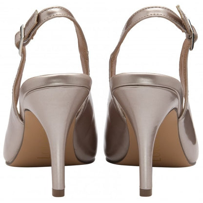  Pink Pearl Patent Remy Slingback Court Shoes | Lotus 