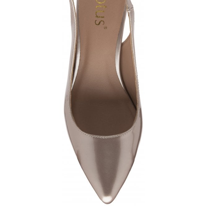  Pink Pearl Patent Remy Slingback Court Shoes | Lotus 