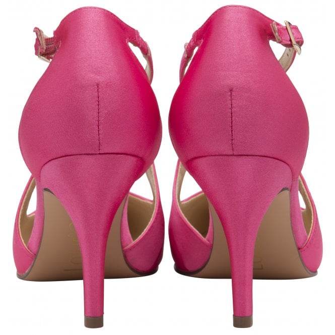  Pink Satin Willow Court Shoes | Lotus