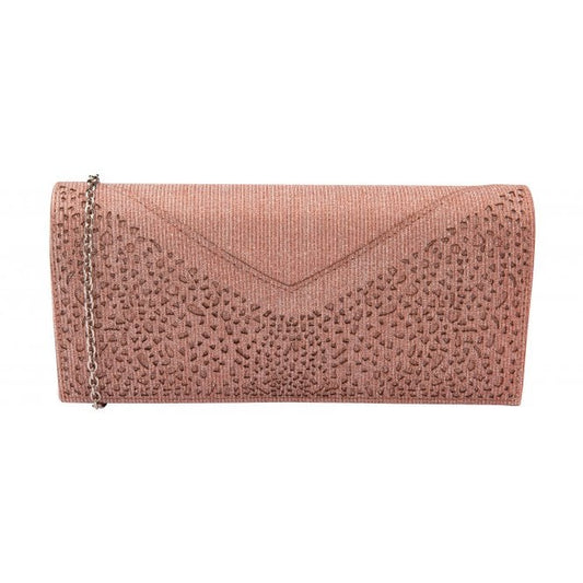  Pink Textile Esmee Clutch Bag | Lotus 