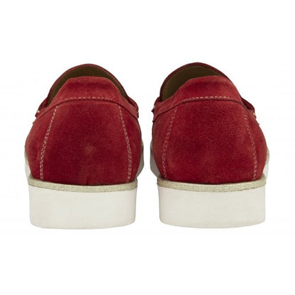  Red Suede Asher Loafers | Lotus