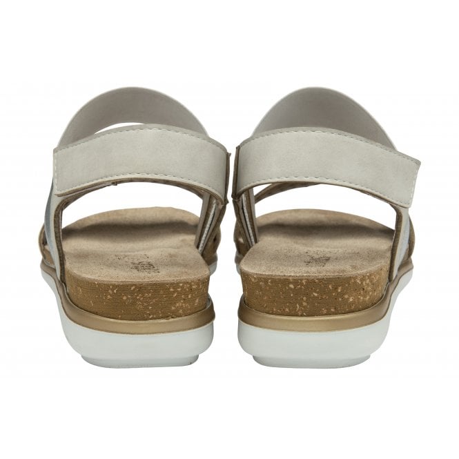  Silver Almalfi Ankle Strap Sandals | Lotus