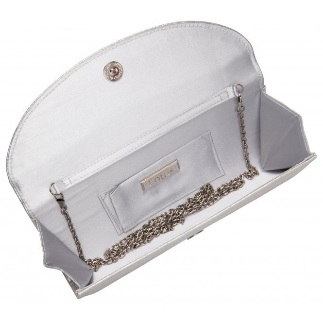  Silver Claire Clutch Bag | Lotus