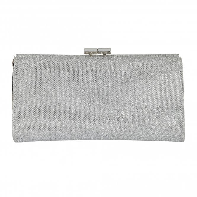  Silver & Diamante Chandra Clutch Bag | Lotus
