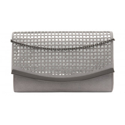  Silver & Diamante Dillard Clutch Bag | Lotus