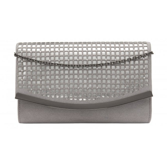 Silver & Diamante Dillard Clutch Bag | Lotus