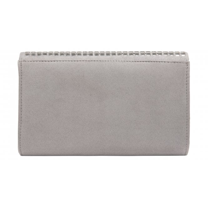  Silver & Diamante Dillard Clutch Bag | Lotus