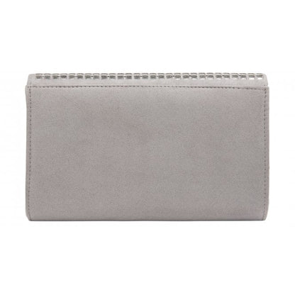 Silver & Diamante Dillard Clutch Bag | Lotus