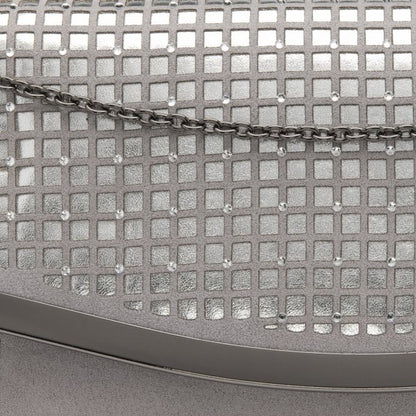 Silver & Diamante Dillard Clutch Bag | Lotus