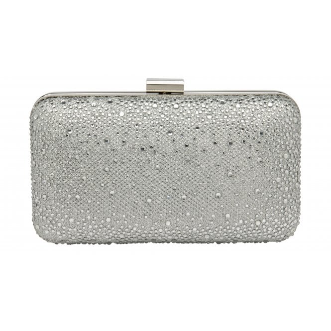 Silver & Diamante Lule Clutch Bag | Lotus 