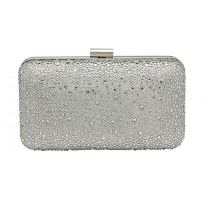  Silver & Diamante Lule Clutch Bag | Lotus 