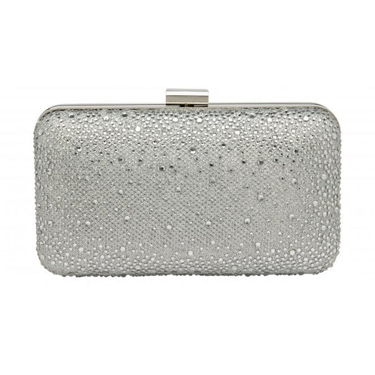  Silver & Diamante Lule Clutch Bag | Lotus 