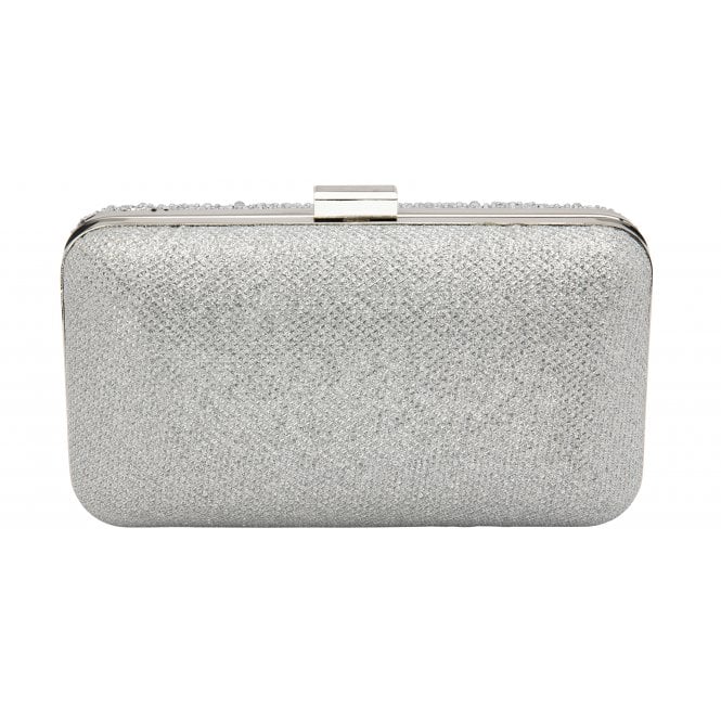  Silver & Diamante Lule Clutch Bag | Lotus 