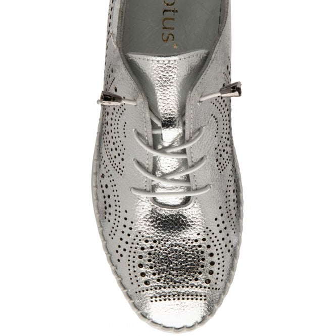  Silver Leather Katya Casual Shoes | Lotus