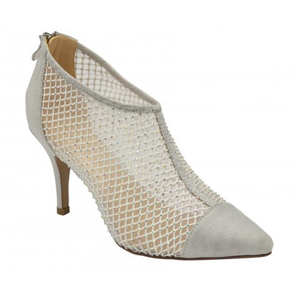  Silver Textile Alexandra Shoe-Boots | Lotus