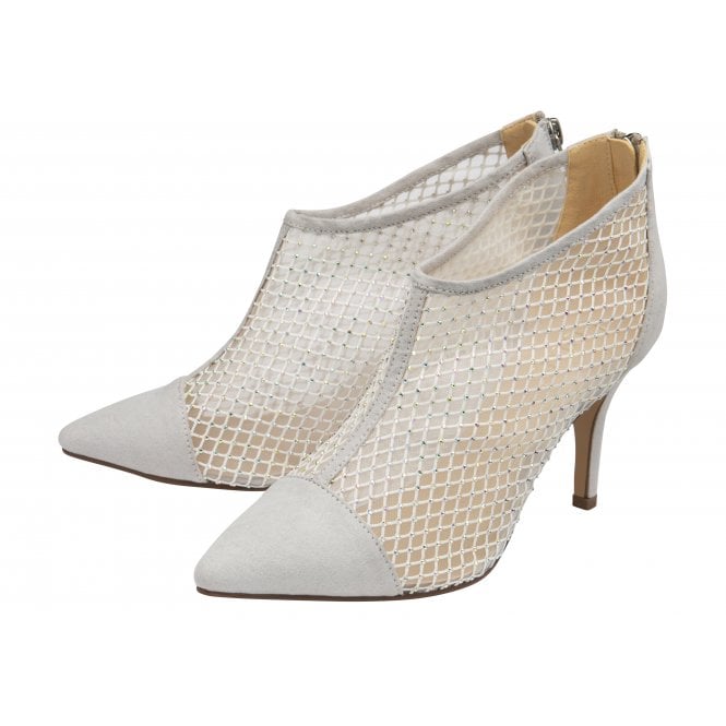  Silver Textile Alexandra Shoe-Boots | Lotus