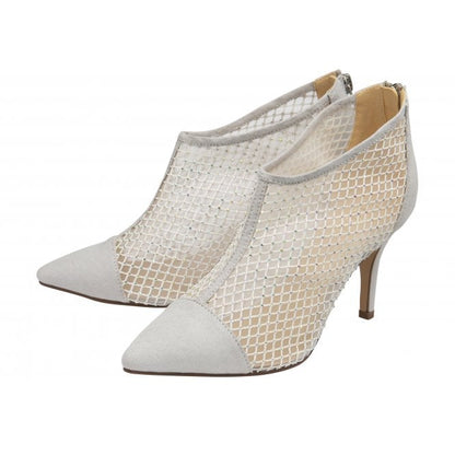  Silver Textile Alexandra Shoe-Boots | Lotus