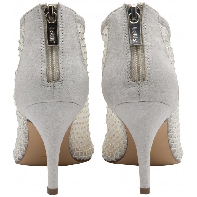  Silver Textile Alexandra Shoe-Boots | Lotus