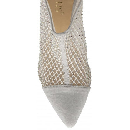  Silver Textile Alexandra Shoe-Boots | Lotus