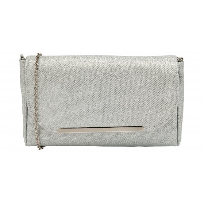  Silver Textile Denise Clutch Bag | Lotus