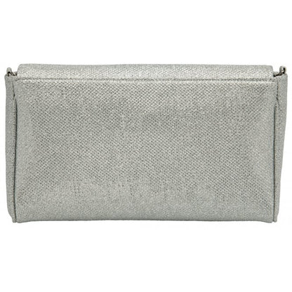  Silver Textile Denise Clutch Bag | Lotus