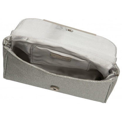  Silver Textile Denise Clutch Bag | Lotus