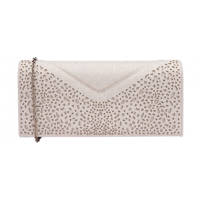  Silver Textile Esmee Clutch Bag | Lotus 