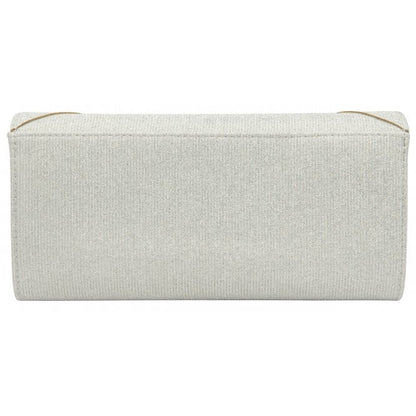  Silver Textile Esmee Clutch Bag | Lotus 