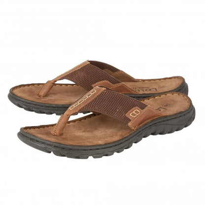 Tan Ainsley Toe-Post Sandals | Lotus 