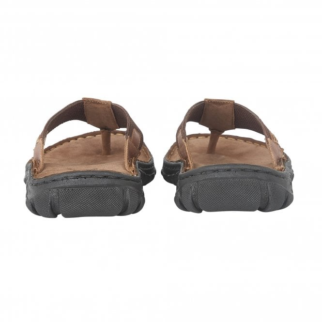  Tan Ainsley Toe-Post Sandals | Lotus 