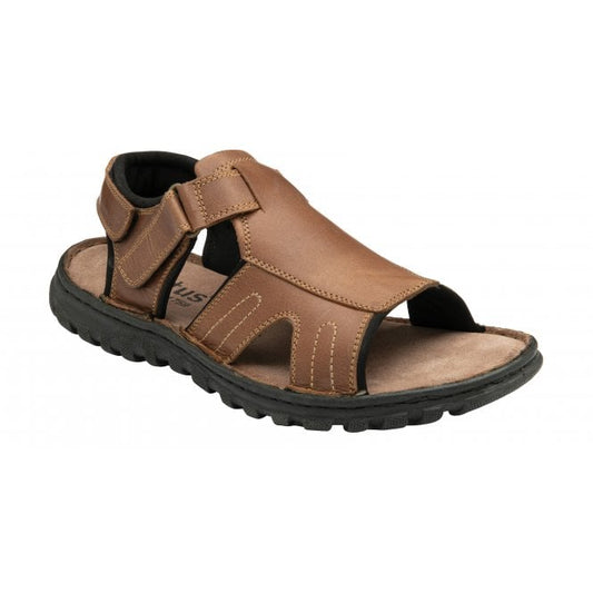  Tan Leather Archie Open-Toe Sandals | Lotus 