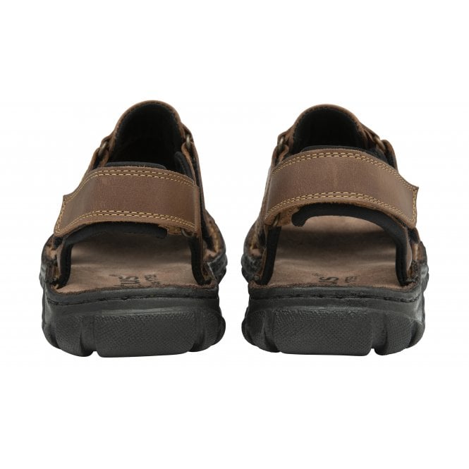  Tan Leather Archie Open-Toe Sandals | Lotus 